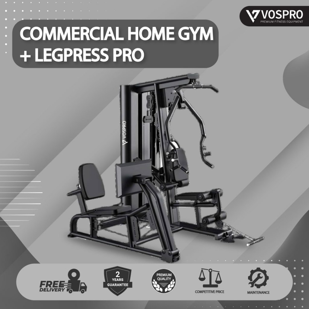Jual Vospro Commercial Home Gym Legpress Pro Type L133 Multifungsi