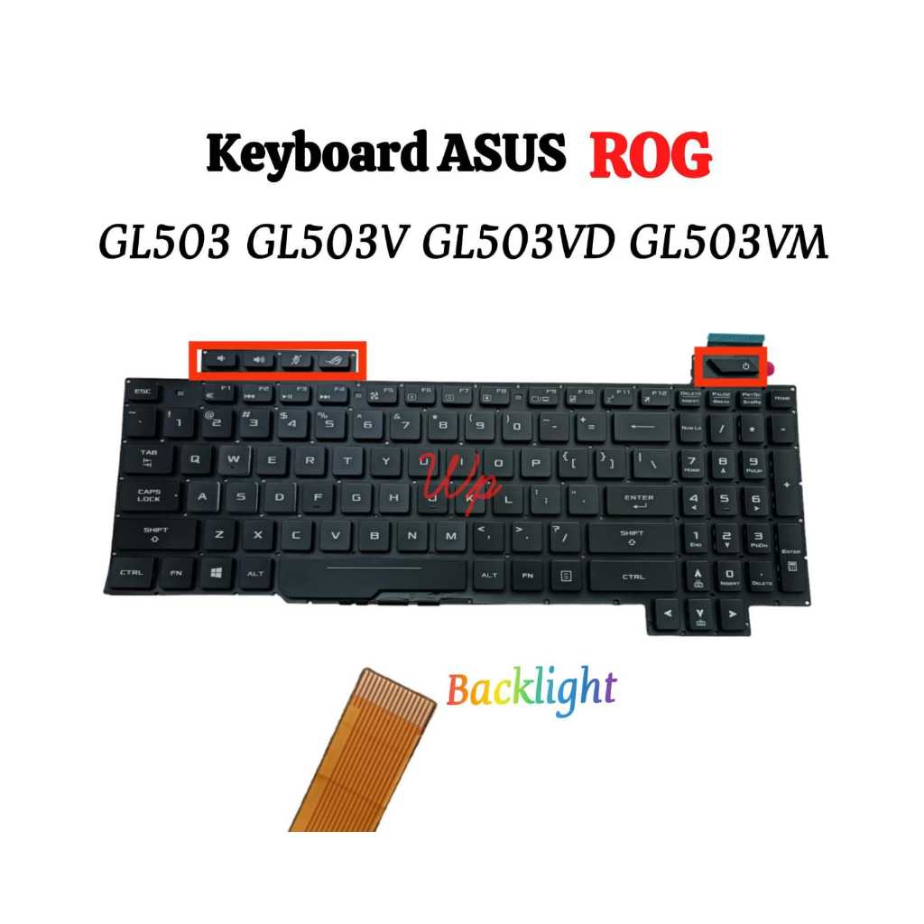 Jual KEYBOARD ASUS ROG Strix GL503 GL503V GL503VD GL503VM GL503VS ...