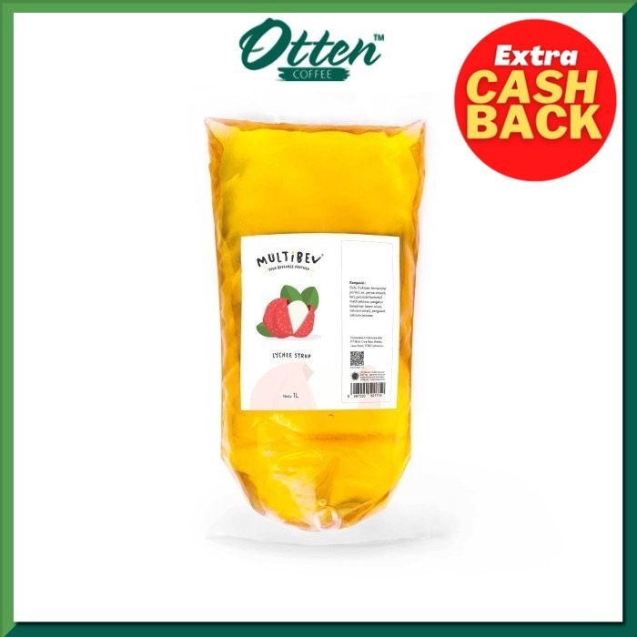 Jual MultiBev - Syrup Lychee Pouch 1000ml - Sirup Minuman Rasa Leci ...