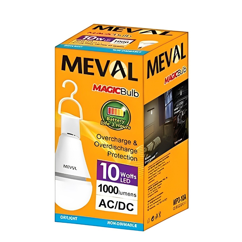 Jual MEVAL Lampu Emergency MAGIC Bulb HERO 10W 10 WATT - Putih GARANSI ...