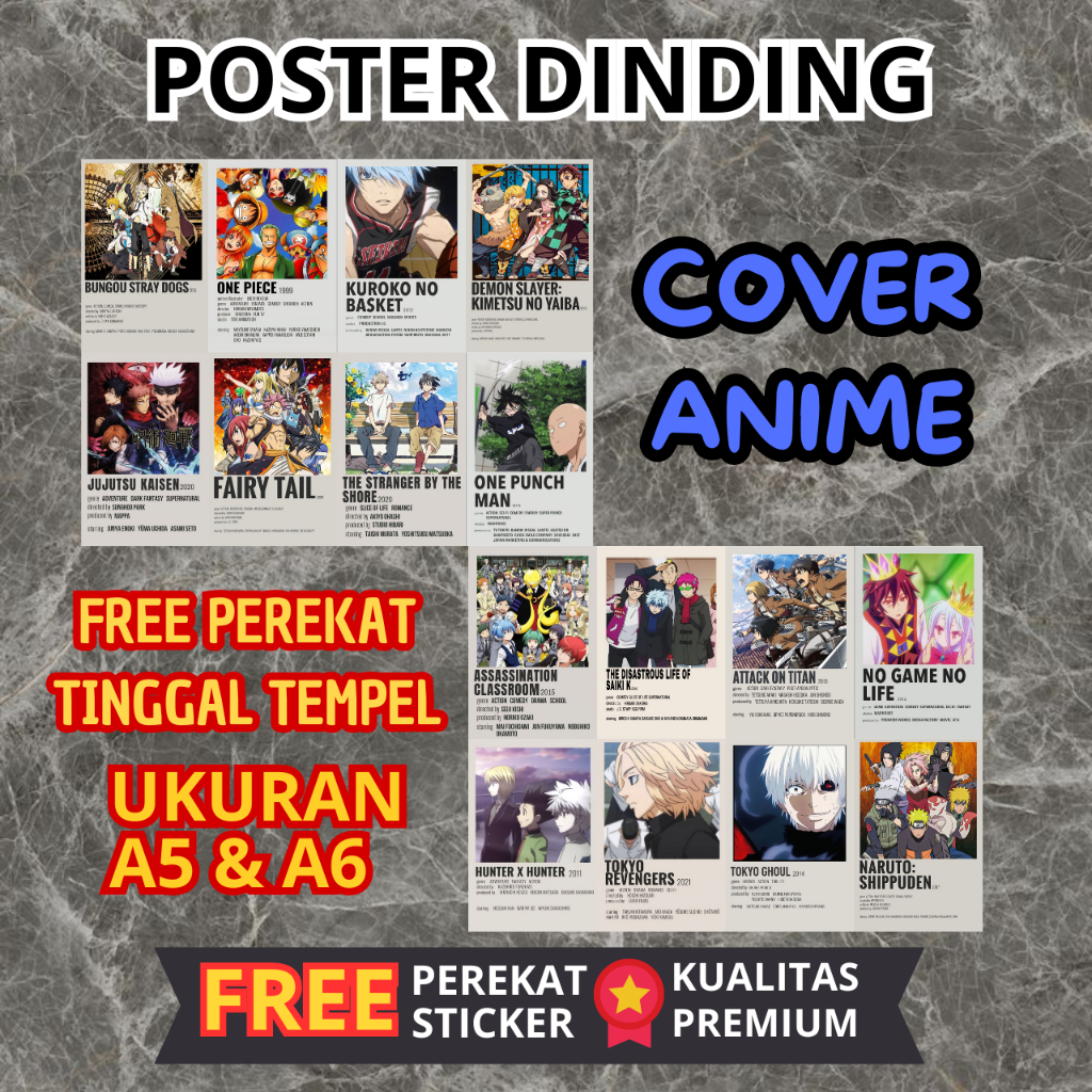 Jual POSTER DINDING ALBUM COVER ANIME | Shopee Indonesia