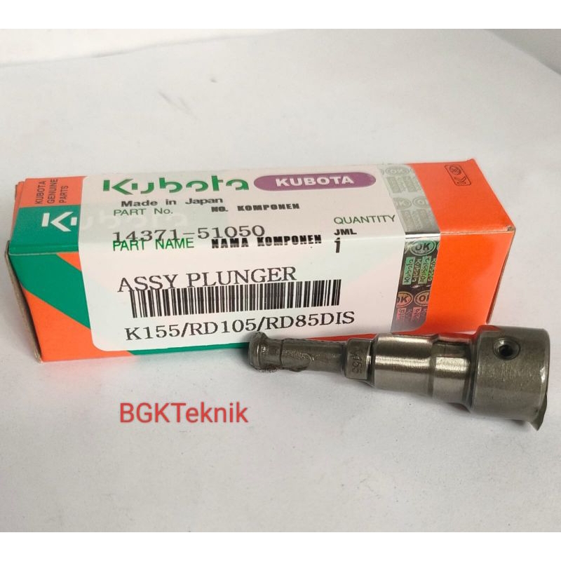 Jual Plunger K155 Kubota RD85 D1S / RD105 / RD155 Deisel Kubota K155 ...