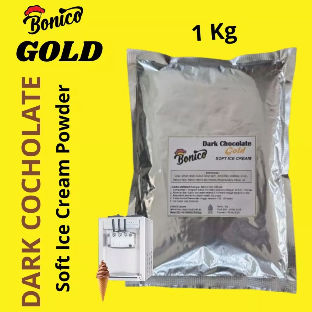 Gold Dark Chocolate Ice cream Powder