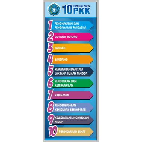 Jual 10 Program PKK / Hatinya PKK ( Banner / Spanduk ) | Shopee Indonesia