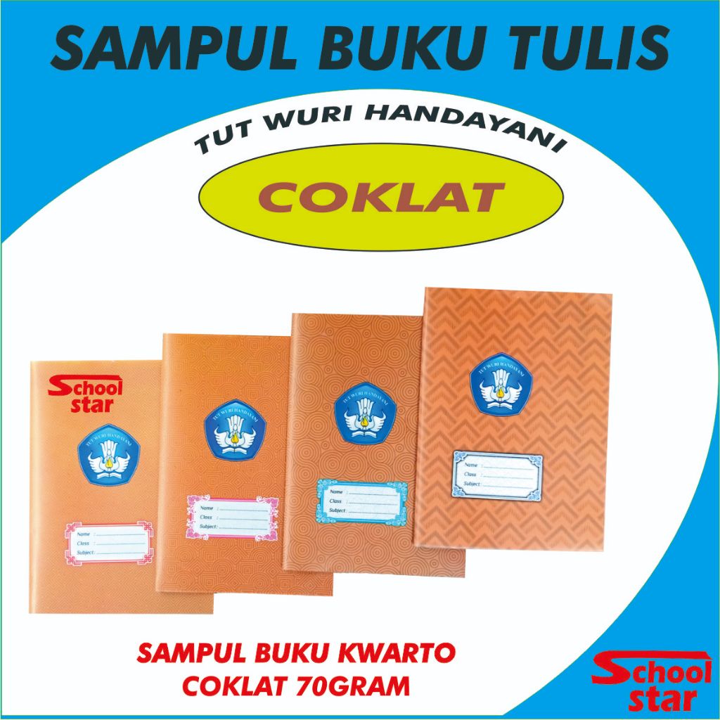 Jual Isi 20 Lembar Sampul Buku Kertas Kwarto Sampul Buku Tulis Sidu