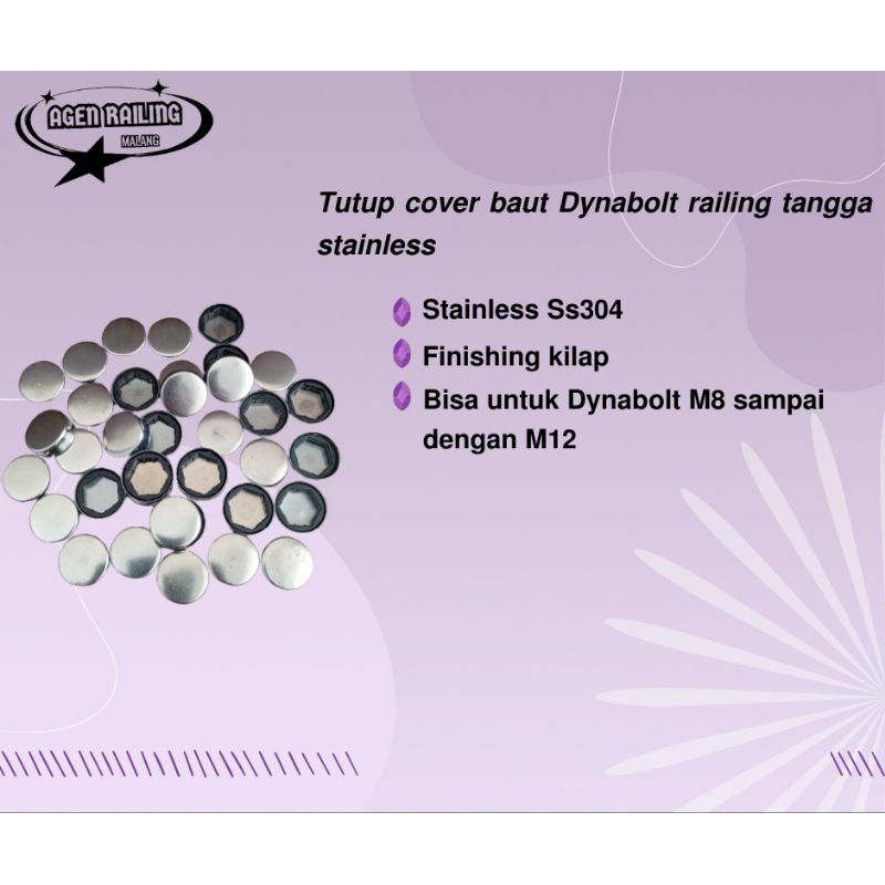 Jual Tutup cover baut Dynabolt railing tangga | Shopee Indonesia