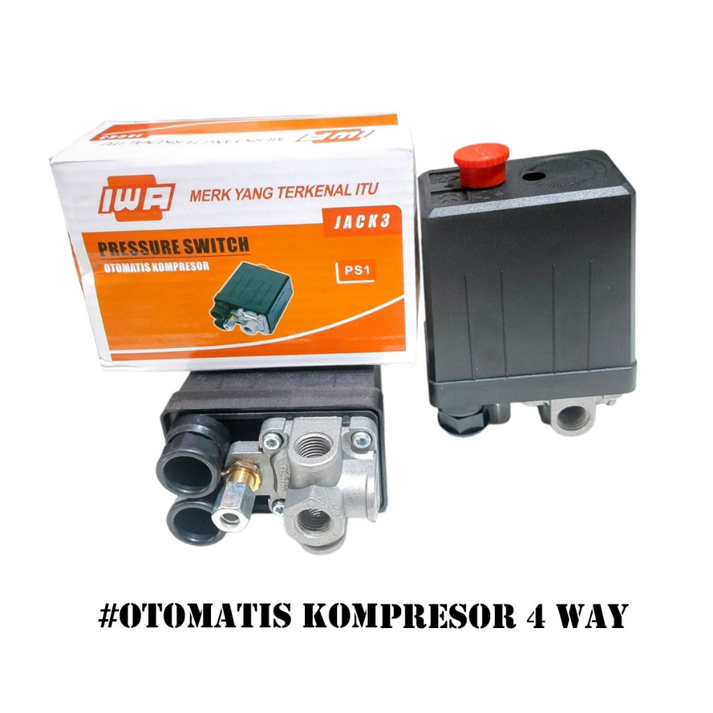 Jual OTOMATIS KOMPRESOR AUTOMATIC PRESSURE SWITCH COMPRESSOR 4 HOLE 4 ...