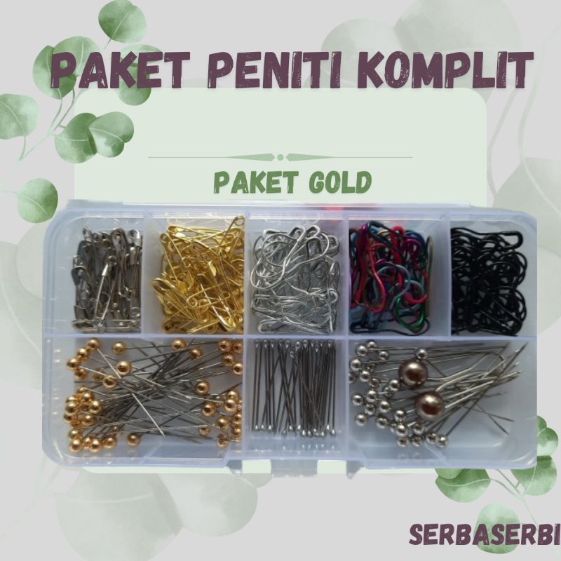 Jual Paket komplit pins hijab (FREE CUSTOM NAMA) / Paket jarum pentul ...