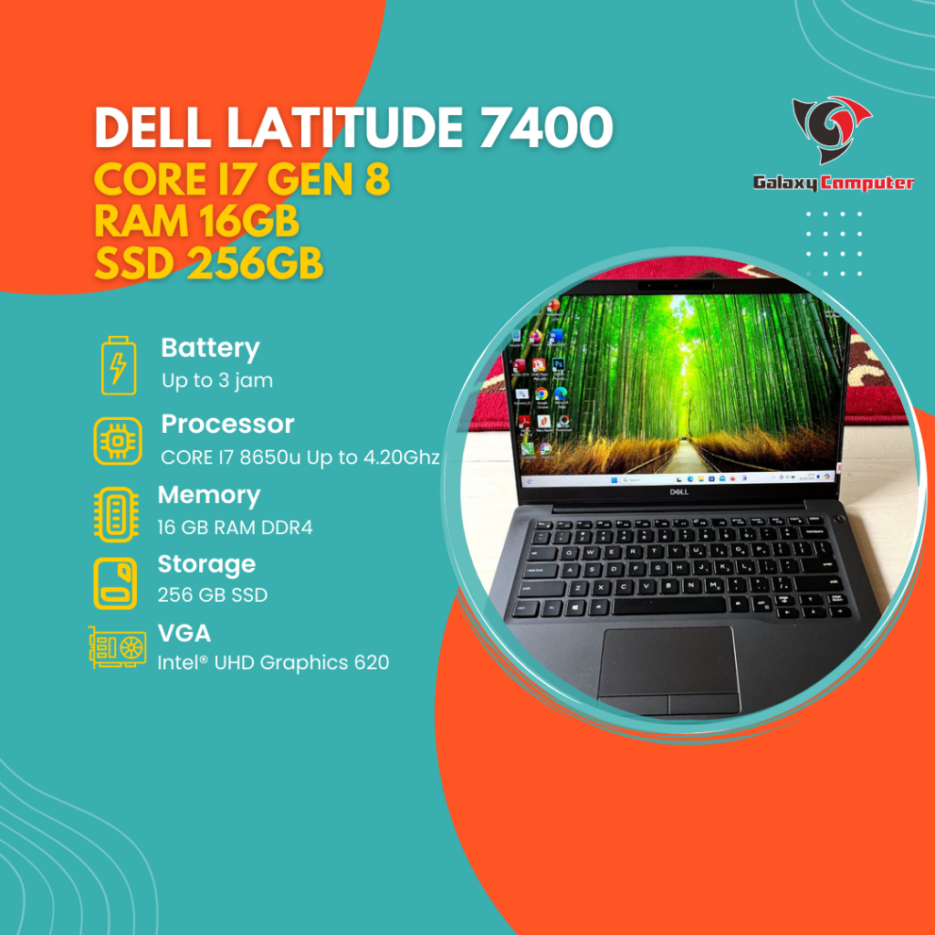 Jual DELL LATITUDE 7400 CORE I7 8650u GEN 8 RAM 16GB SSD 256GB FHD ...