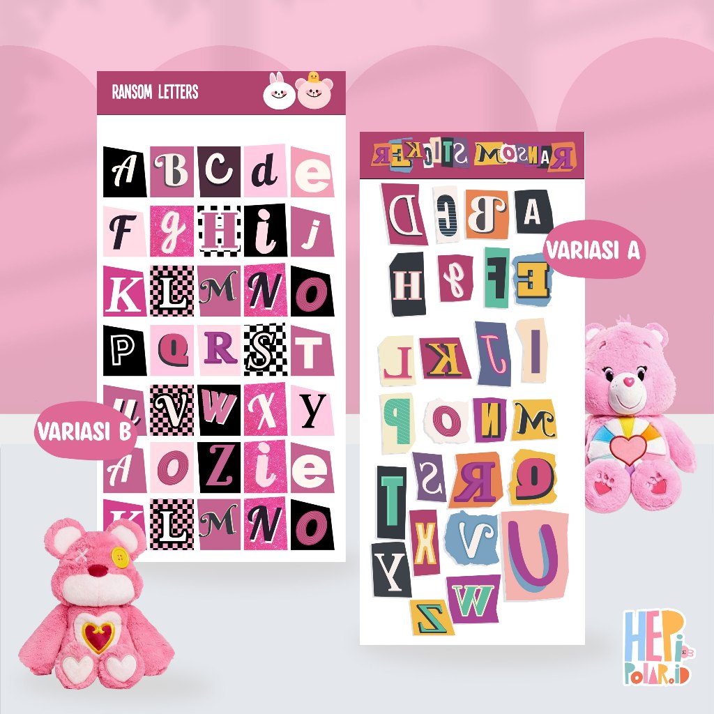 Jual Ransom Letters Sticker Hepipolaroid | Shopee Indonesia