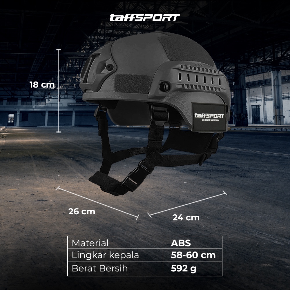 Jual Helm Tactical Airsoft Gun Paintball CS SWAT Helmet Black Helm pain ...