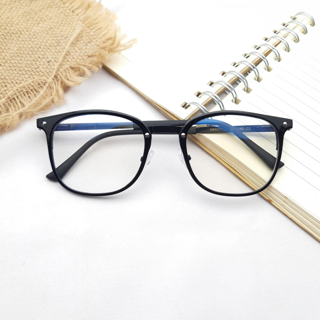 Jual Kacamata Unisex Termurah Model Frame Kotak Kecil Bahan Kombinasi ...