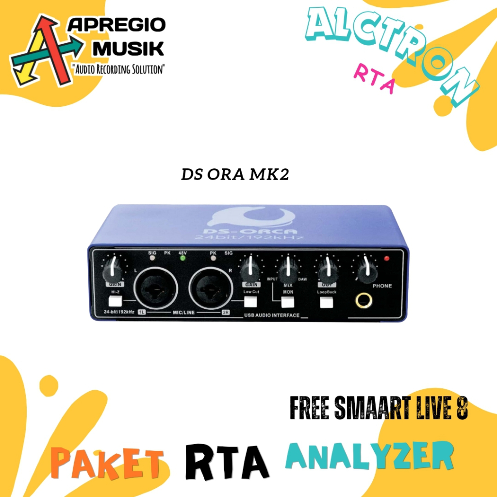 Jual Paket RTA Analyzer Speaker DS ORCA M6 Lengkap tinggal pakai free ...