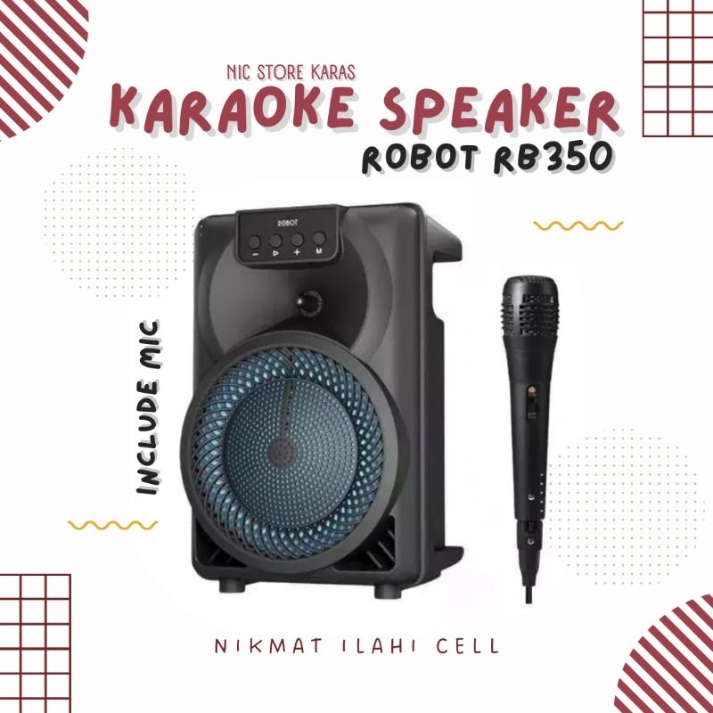 Jual SPEAKER BLUETOOTH ROBOT RB350 SOUND SPEAKER FREE MIC | Shopee ...