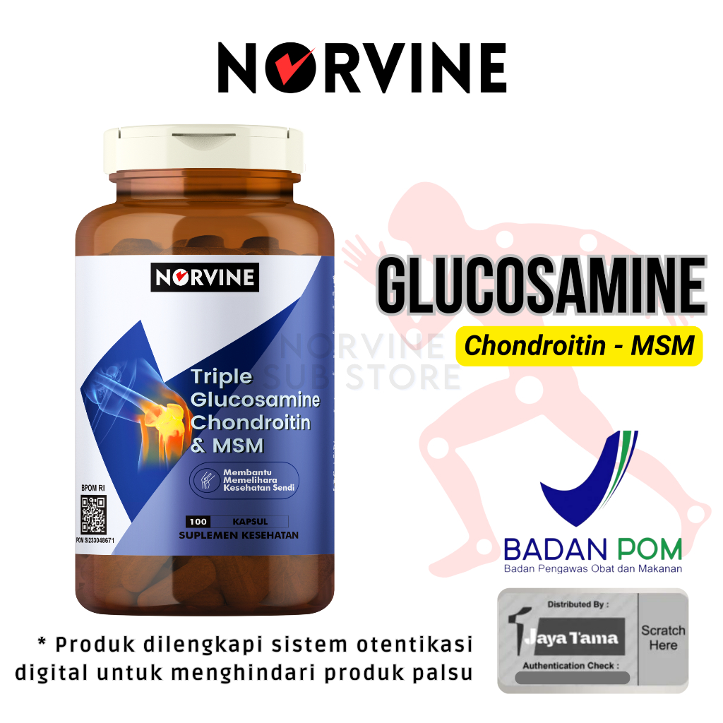 Jual NORVINE GLUCOSAMINE CHONDROITIN MSA ORIGINAL USA VITAMIN SENDI ...