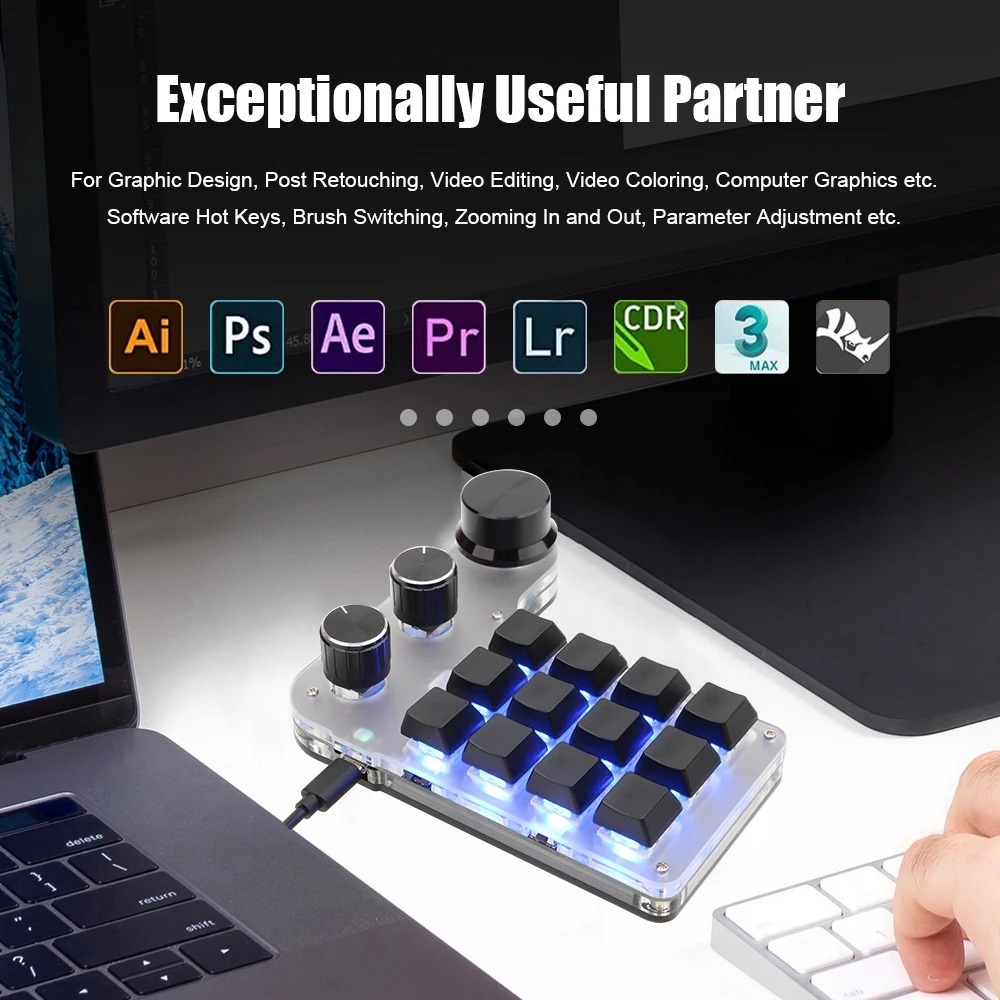Jual Numpad Numeric Macro Keyboard Mechanical Macropad Dumpad Dumbpad ...