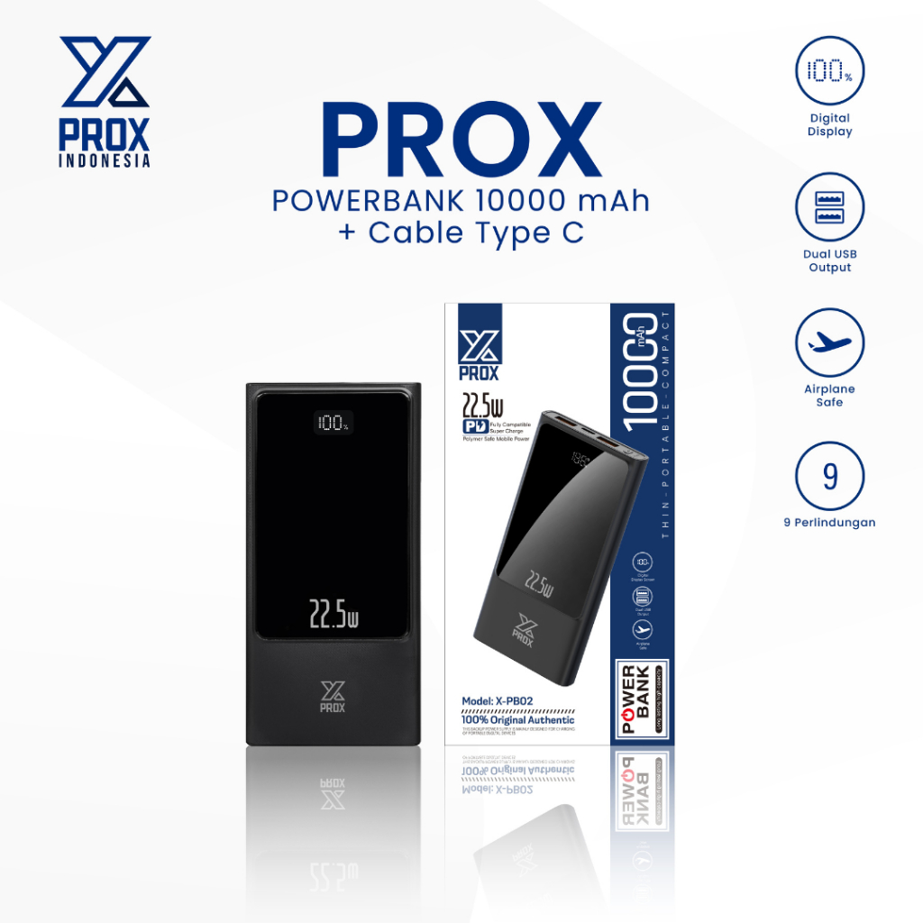 PROX Power Bank 22.5W 10000mAh X-PB02