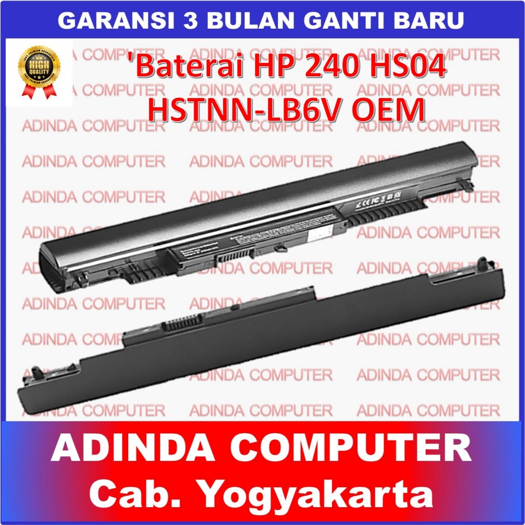 Jual Baterai HP 240 HS04 246 250 255 256 G4 HSTNN-LB6V OEM | Shopee ...