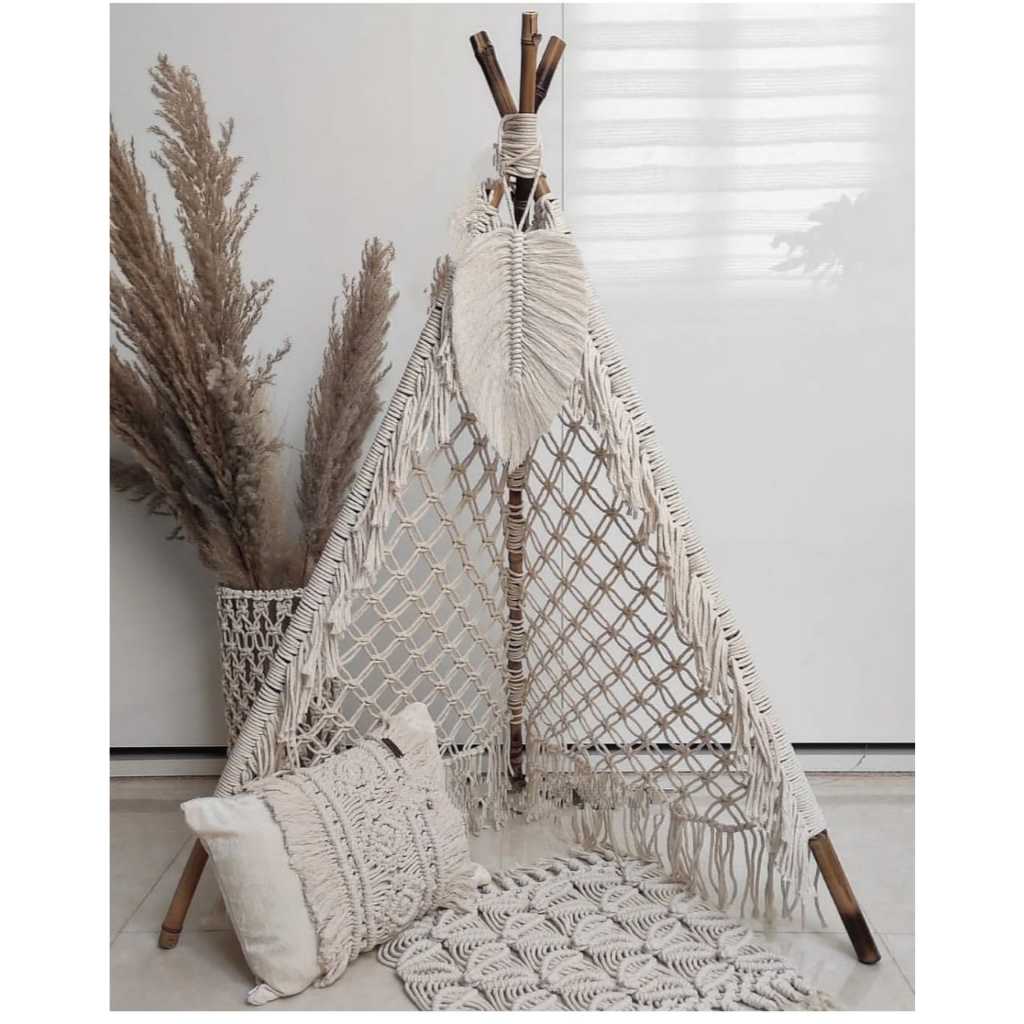 Jual Macrame teepee/ macrame tenda/ hiasan macrame-properti foto bayi ...
