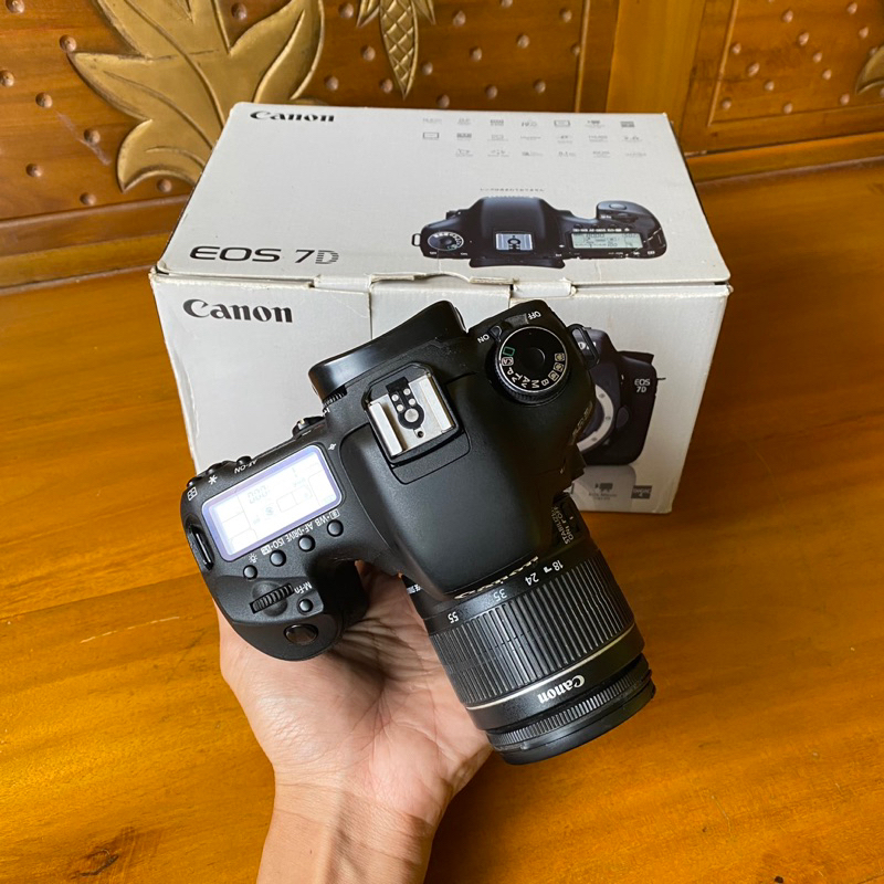 Jual Canon Eos 7D Kit 18-55mm Mulus Sc Minim [Murah] | Shopee Indonesia