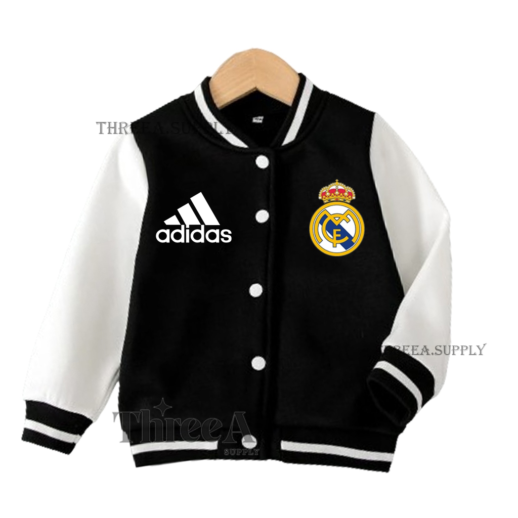 Jual Varsity Jacket Baseball Anak REAL MADRID Laki Laki Perempuan Umur 2 Sampai 12 Tahun Jaket Bisbol Terbaru 2024 Shopee Indonesia