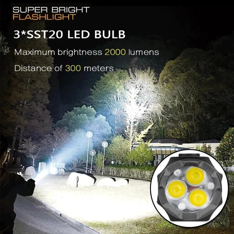 Jual Senter 3* LED Lampu Multifunctional Strong Magnetic USB Charging ...