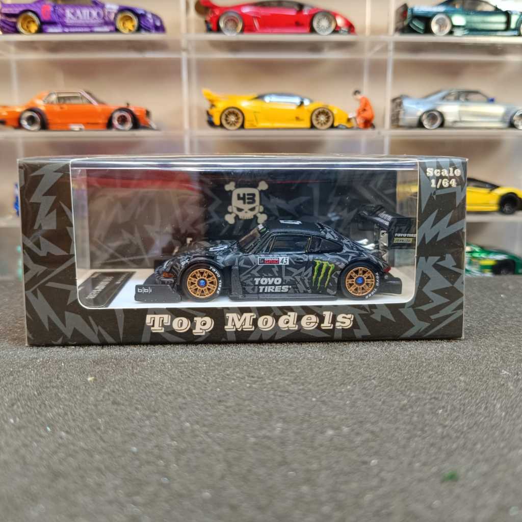Porsche 911 Hoonipigasus – Top Model 1/64 – Noire – Neuve