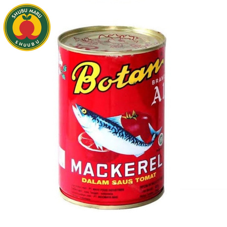 Jual Botan Sarden Ikan Mackerel Dalam Saus Tomat Brand A1 425 Gram ...