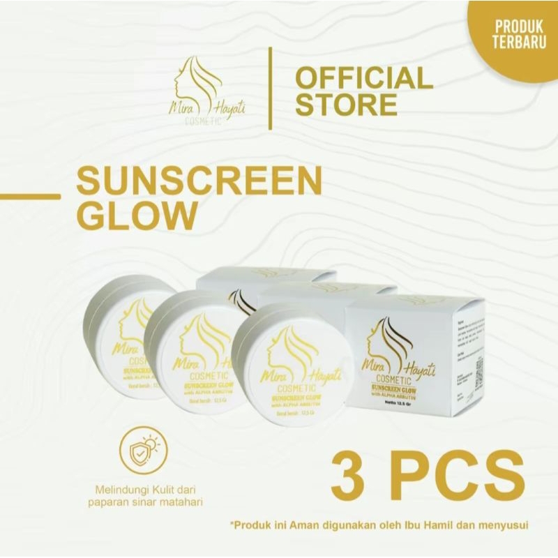Jual PAKET PRINTILAN 3 PCS SUNSCREEN GLOW MIRA HAYATI COSMETIC | Shopee ...