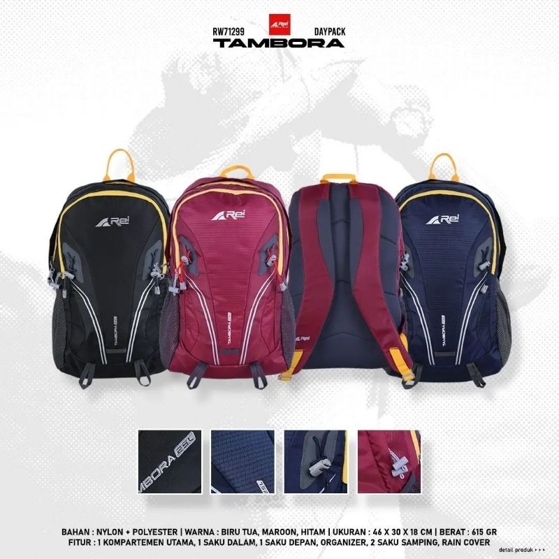 Jual Arei Tas Ransel TAMBORA 25L +Raincover | Shopee Indonesia