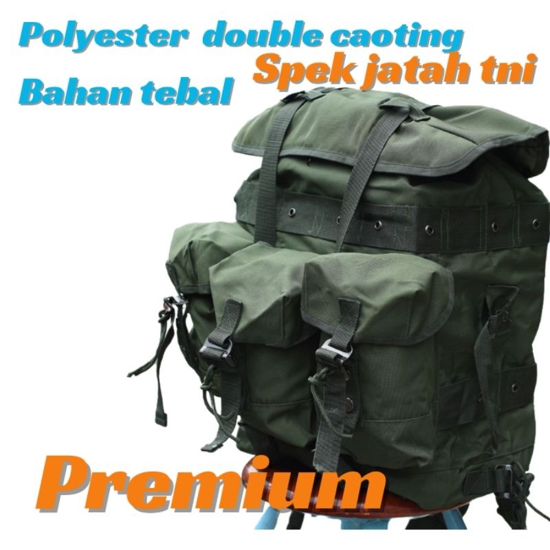 Jual Ransel punggung Besar tni / ransel korea hijau tni | Shopee Indonesia