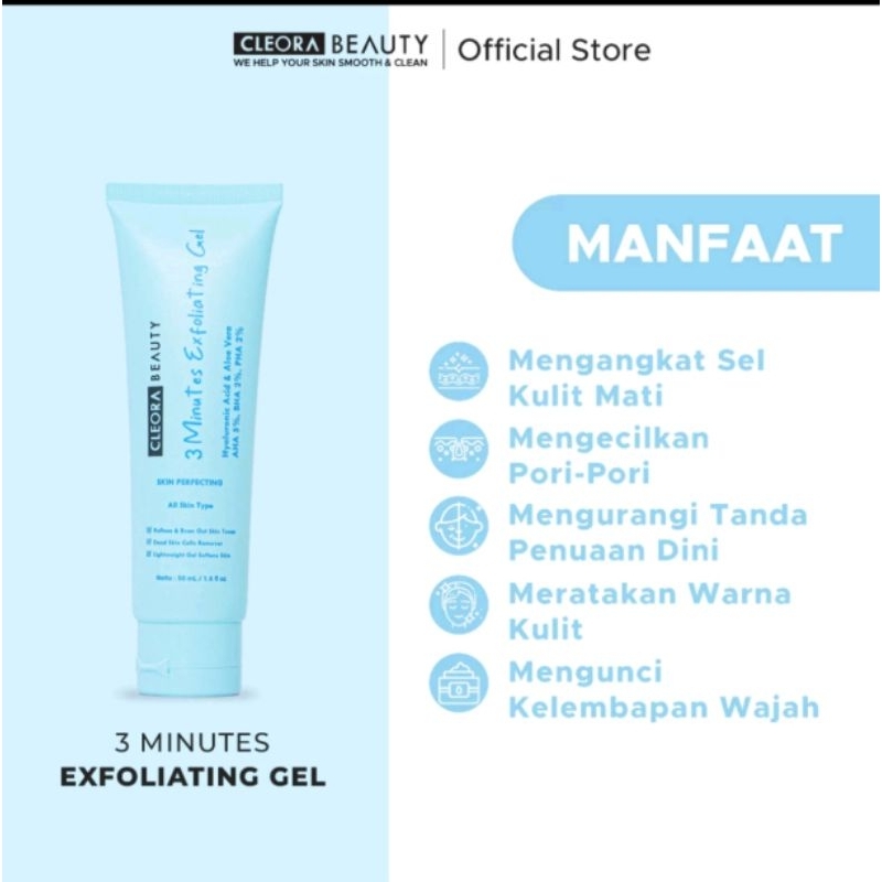 Jual CLEORA 3 MINUTES EXFOLIATING GEL CLEORA BEAUTY Diformulasikan ...
