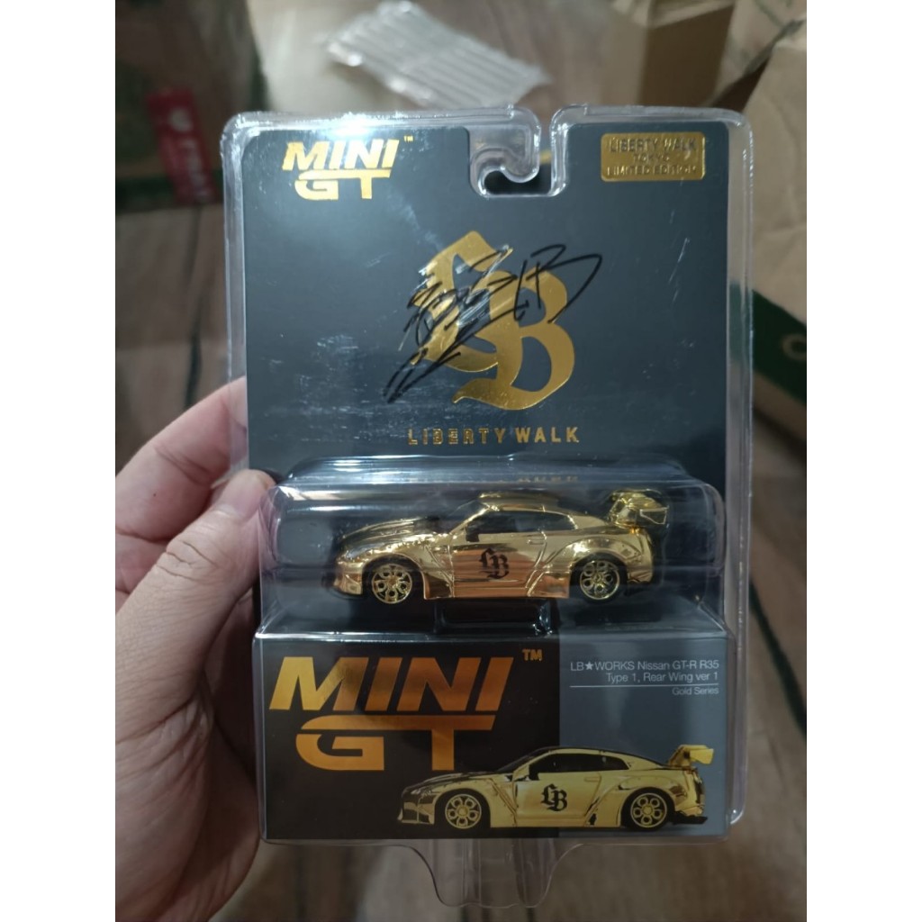 Jual Mini GT LBWK Nissan 35GT-R R35 Gold Tokyo Signature Wataru Kato ...