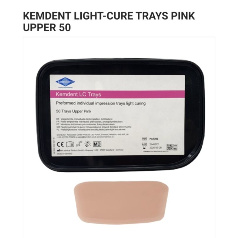 Jual Individual Tray Light Cure / SCP Light Cure / LC Dental Tray 1 pcs ...