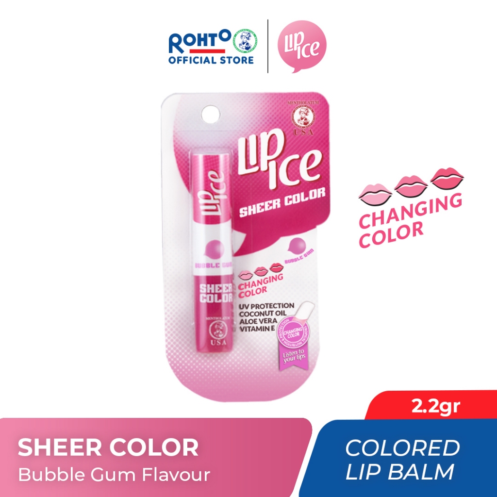 Jual Lip Ice Sheer Color Bubble Gum 2.2gr (Double protecting the lips