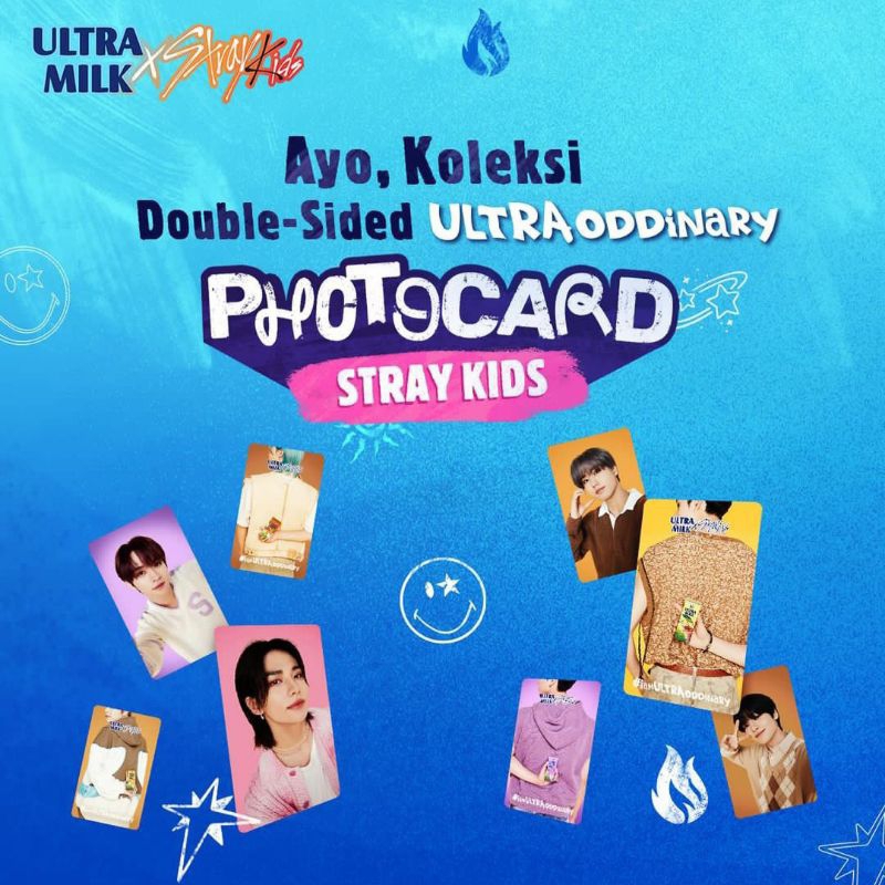 STRAY KIDS ULTRA MILK ver 2 OFFICIAL PHOTO CARD INDONESIA