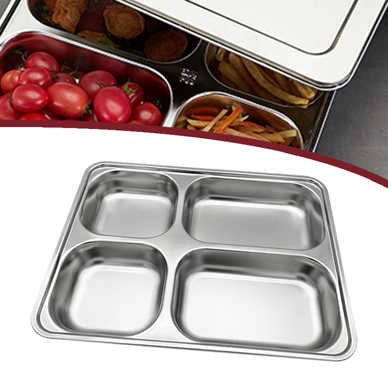 Jual Tray Baki Piring Stainless Bento Box Stainless SUS304 Sekat ...