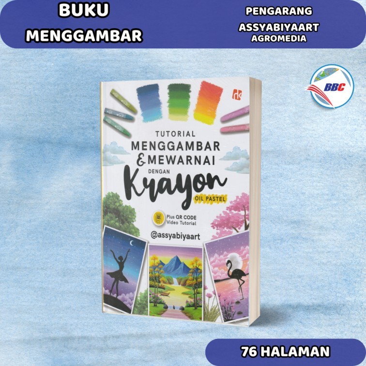 Jual BUKU TUTORIAL MENGGAMBAR & MEWARNAI DENGAN KRAYON OIL PASTEL ...