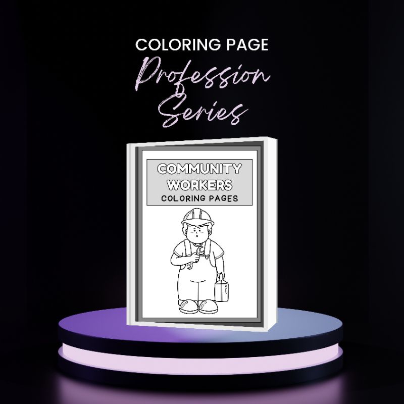 Jual KERTAS MEWARNAI GAMBAR ANAK KIDS COLORING PAGES TEMA PEKERJAAN ...