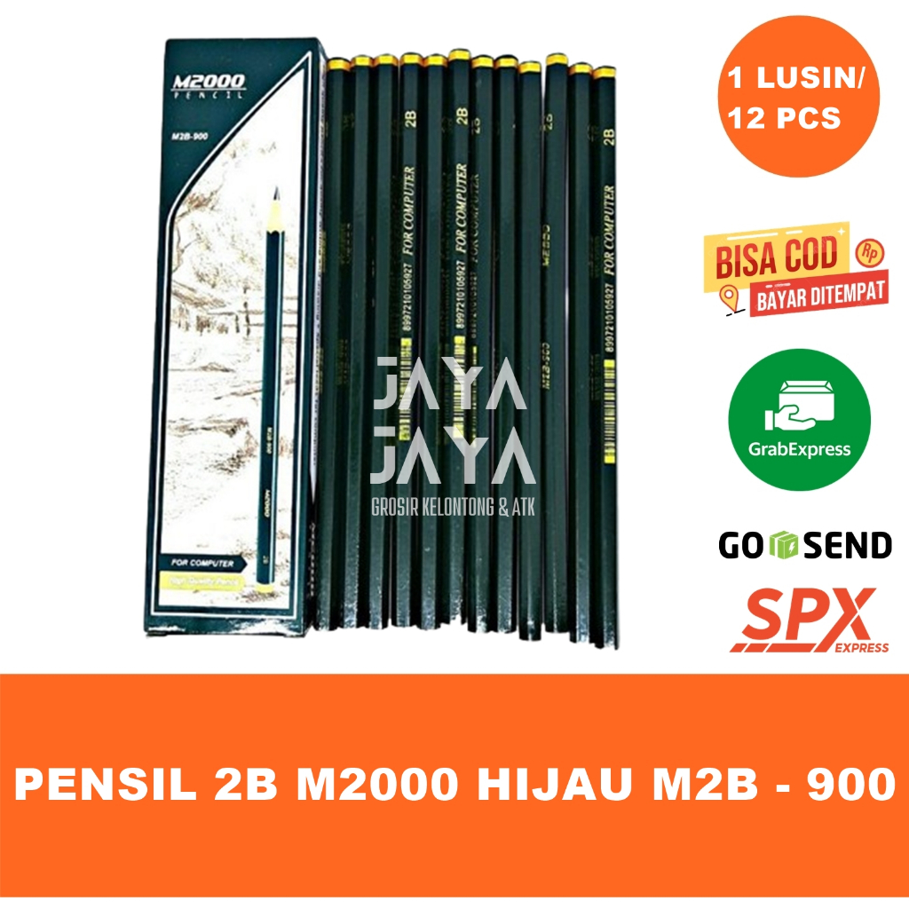 Jual PENSIL PENCILS 2B Hijau Murah Asli Cocok Untuk Komputer Untuk ...