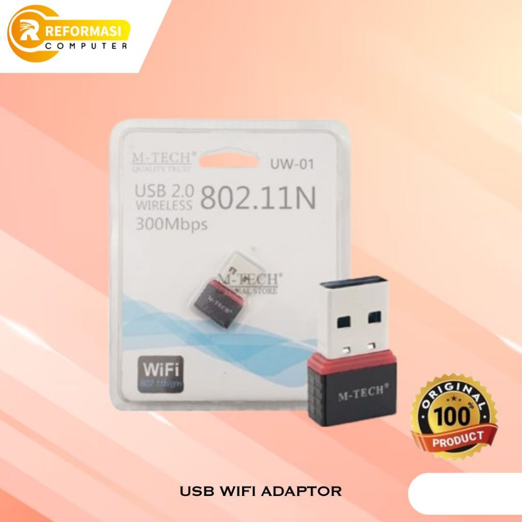 Jual M-TECH USB Dongle Wireless WIFI Receiver USB Adapter 802.11N ...