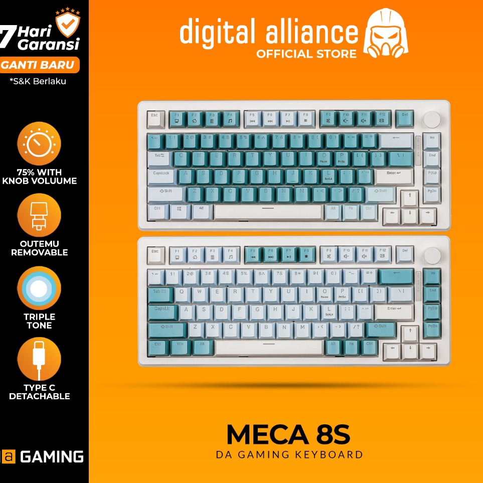 Jual Keyboard Gaming Digital Alliance Mechanical Oetemu Removable ...