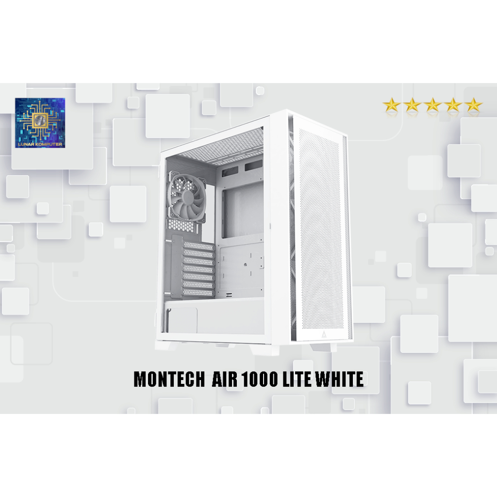 Jual Montech Air 1000 Lite White Computer Chassis | Shopee Indonesia