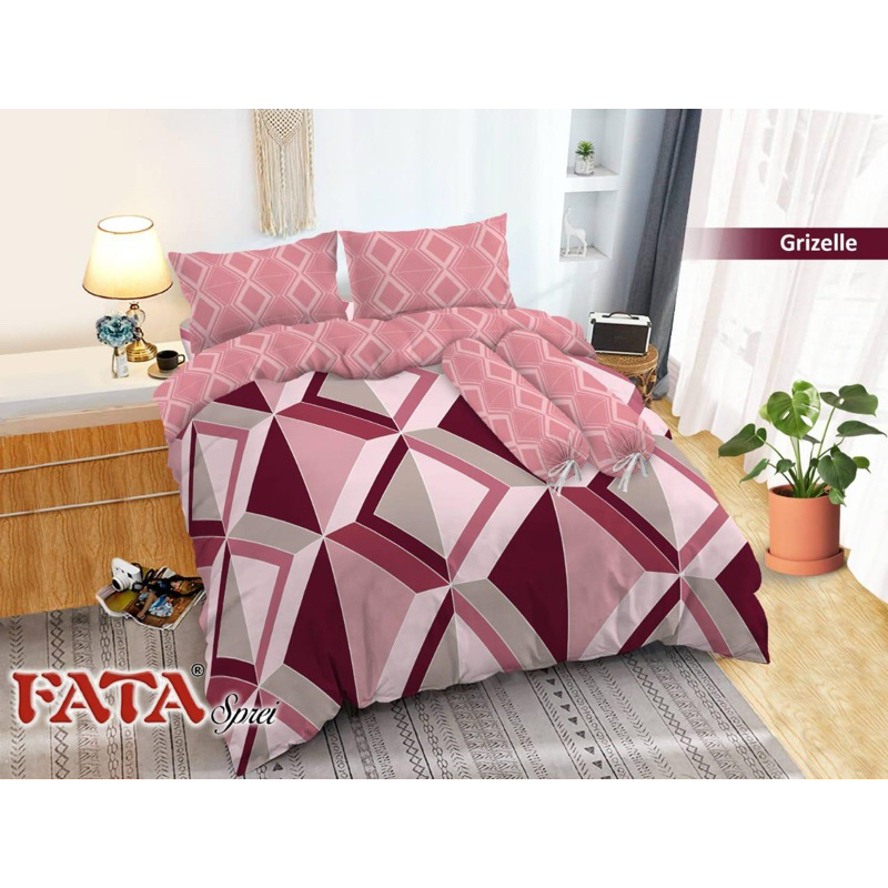 Jual FATA - Bed Cover Set Minimalis Grizelle Ukuran King 180x200 ...