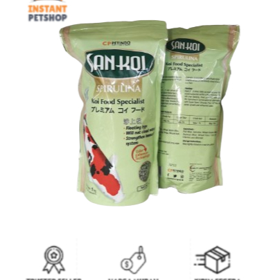 Jual SAN KOI Sankoi Spirulina Sankoi Pakan Makanan Koi 1kg | Shopee ...