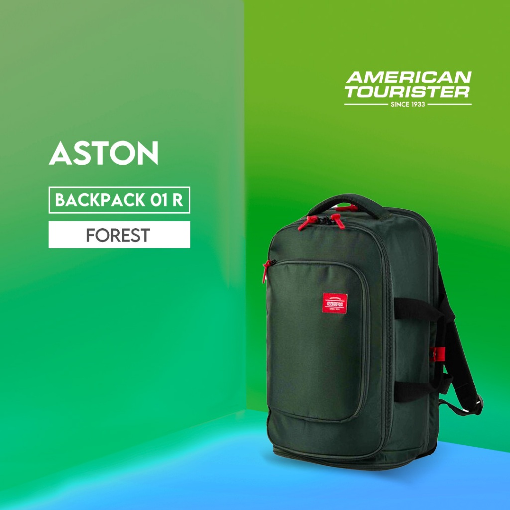 Jual American Tourister Aston Backpack 01 R Forest Shopee Indonesia
