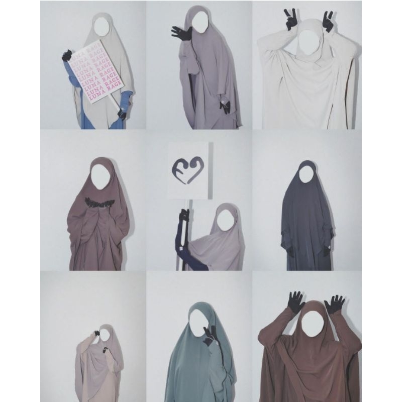 Jual Elmadina Abaya LUNA NOA SIA abaya CLASBERG khimar jilbab anti UV ...