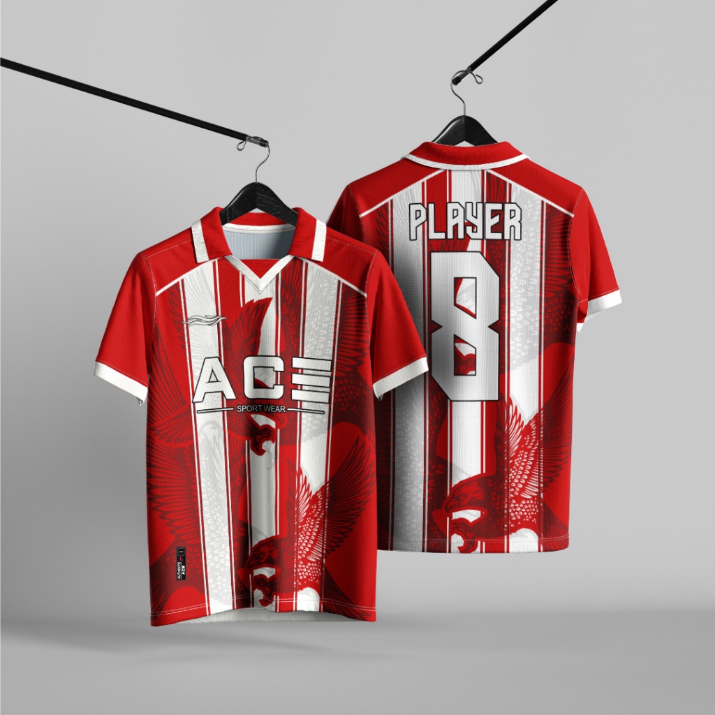 Jual Jersey Futsal Custom Bola Custom Full Printing Garuda Merah