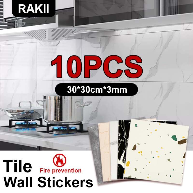 Jual 10pcs Wallpaper dinding VINYL Marble 30 x 30 cm / Lantai Vinyl