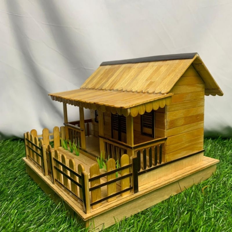 MINIATUR RUMAH ADAT BETAWI/RUMAH ADAT FULL STIK KAYU